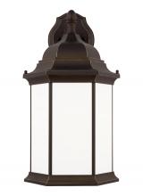 Generation Lighting - Seagull US 8738751-71 - Sevier traditional 1-light outdoor exterior extra large downlight outdoor wall lantern sconce in ant