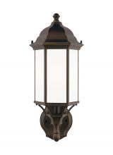 Generation Lighting - Seagull US 8838751-71 - Sevier traditional 1-light outdoor exterior medium uplight outdoor wall lantern sconce in antique br