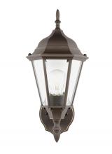 Generation Lighting - Seagull US 88941-71 - Bakersville traditional 1-light outdoor exterior wall lantern sconce in antique bronze finish with c