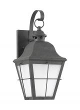Generation Lighting - Seagull US 89062-46 - Chatham traditional 1-light medium outdoor exterior wall lantern sconce in oxidized bronze finish wi