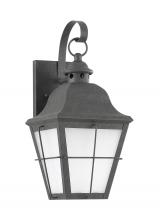 Generation Lighting - Seagull US 89062EN3-46 - Chatham traditional 1-light LED medium outdoor exterior wall lantern sconce in oxidized bronze finis