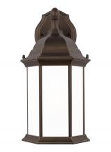 Generation Lighting - Seagull US 8938751-71 - Sevier traditional 1-light outdoor exterior medium downlight outdoor wall lantern sconce in antique