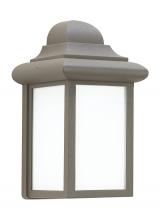 Generation Lighting - Seagull US 8788-10 - Mullberry Hill traditional 1-light outdoor exterior wall lantern sconce in bronze finish with smooth