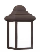 Generation Lighting - Seagull US 8988EN3-10 - Mullberry Hill traditional 1-light LED outdoor exterior wall lantern sconce in bronze finish with sm