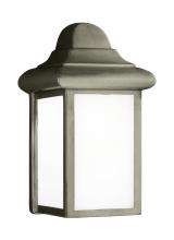 Generation Lighting - Seagull US 8988EN3-155 - Mullberry Hill traditional 1-light LED outdoor exterior wall lantern sconce in pewter finish with sm