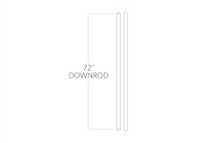 Generation Lighting - Seagull US DR72DWZ - 72" Downrod in Dark Weathered Zinc