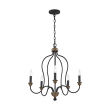 Generation Lighting - Seagull US F2998EN/5DWZ/WO - Hartsville Five Light Chandelier