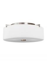 Generation Lighting - Seagull US FM313BS - Small Two Light Flush Mount