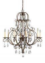 Generation Lighting - Seagull US F2303/8MBZ - Medium Chandelier