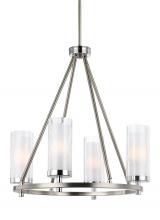 Generation Lighting - Seagull US F2984/4SN/CH - Small Chandelier