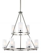 Generation Lighting - Seagull US F2987/9SN/CH - Two-Tier Chandelier