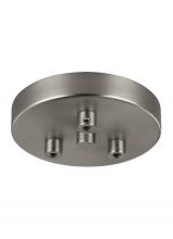 Generation Lighting - Seagull US MPC03SN - 3 - Light Multi-Port Canopy with Swag Hooks