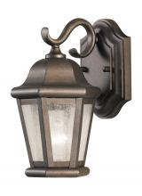 Generation Lighting - Seagull US OL5900CB - Martinsville traditional 1-light outdoor exterior small wall lantern sconce in corinthian bronze fin
