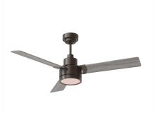 Generation Lighting - Seagull US 3JVR52AGPD - Jovie 52" Indoor/Outdoor Dimmable Integrated LED Aged Pewter Ceiling Fan with Light Kit Wall Con