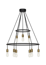 Generation Lighting - Seagull US CH1077BLAB - Tae 9 Chandelier