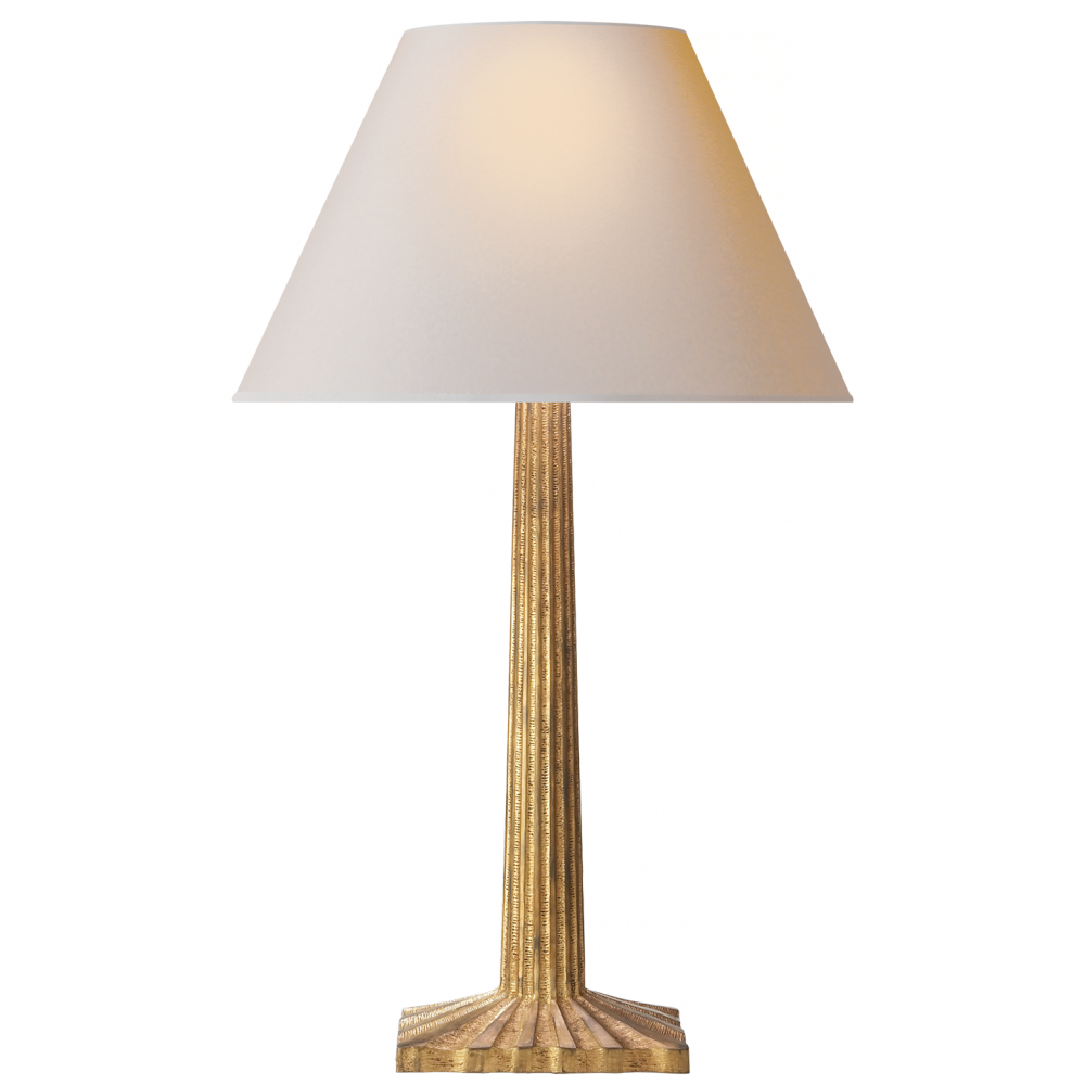 Strie Fluted Column Table Lamp