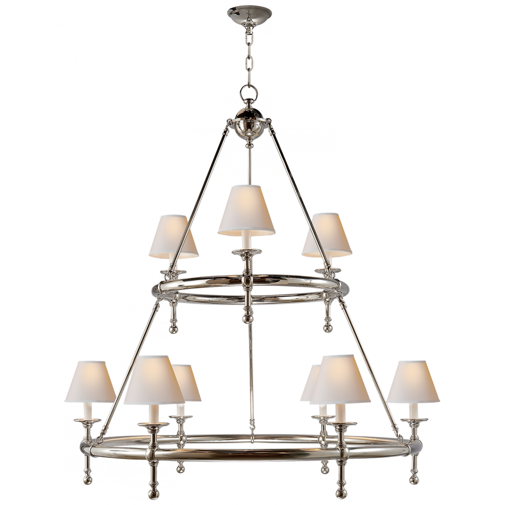 Classic Two-Tier Ring Chandelier