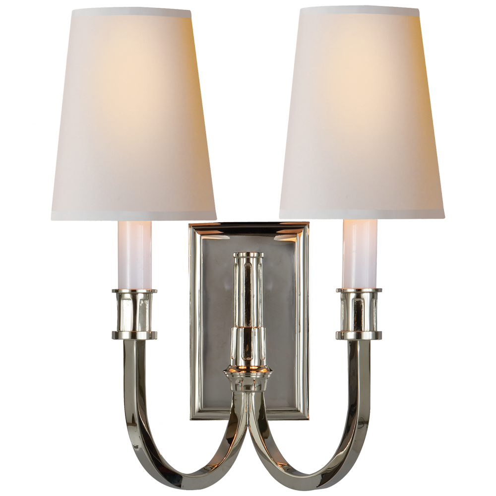 Modern Library Double Sconce