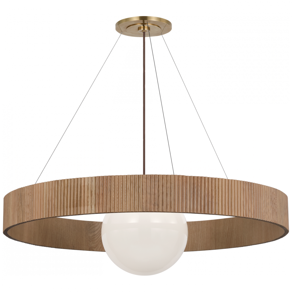 Arena 42" Ring and Globe Chandelier
