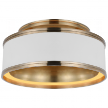 Visual Comfort & Co. Signature Collection RL CHC 4611WHT/AB - Connery 14" Flush Mount