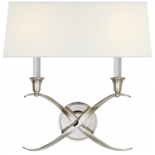 Visual Comfort & Co. Signature Collection RL CHD 1191PN-L - Cross Bouillotte Large Sconce