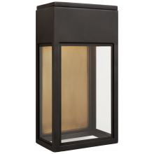 Visual Comfort & Co. Signature Collection RL CHO 2444BZ-CG - Irvine Small 3/4 Wall Lantern