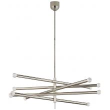 Visual Comfort & Co. Signature Collection RL KW 5587PN-CG - Rousseau Grande Ten Light Articulating Chandelier