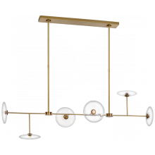 Visual Comfort & Co. Signature Collection RL S 5695HAB-CG - Calvino Large Linear Chandelier