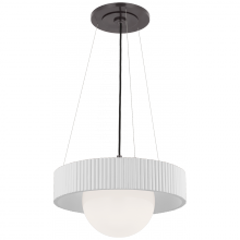 Visual Comfort & Co. Signature Collection RL WS 5000BZ/WHT-WG - Arena 18" Ring and Globe Chandelier