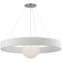 Visual Comfort & Co. Signature Collection RL WS 5002PN/WHT-WG - Arena 53" Ring and Globe Chandelier