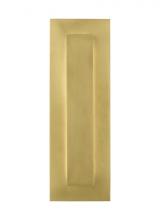 Visual Comfort & Co. Modern Collection 700OWASP93015DNBUNVSSP - Aspen Contemporary dimmable LED 15 Outdoor Wall Sconce Light outdoor in a Natural Brass/Gold Colored