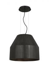 Visual Comfort & Co. Modern Collection CDPD17827PZ - The Bling X-Large 1-Light Damp Rated Integrated Dimmable LED Ceiling Pendant in Plated Dark Bronze