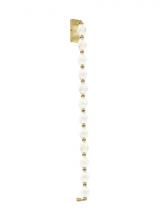 Visual Comfort & Co. Modern Collection 700WSCLR40NB-LED927 - Modern Collier dimmable LED 40 Wall Sconce Light in a Natural Brass/Gold Colored finish