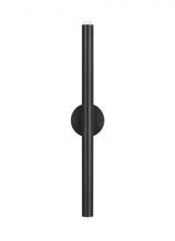 Visual Comfort & Co. Modern Collection KWWS10727BZ - The Ebell Large Damp Rated 2-Light Integrated Dimmable LED Wall Sconce in Dark Bronze