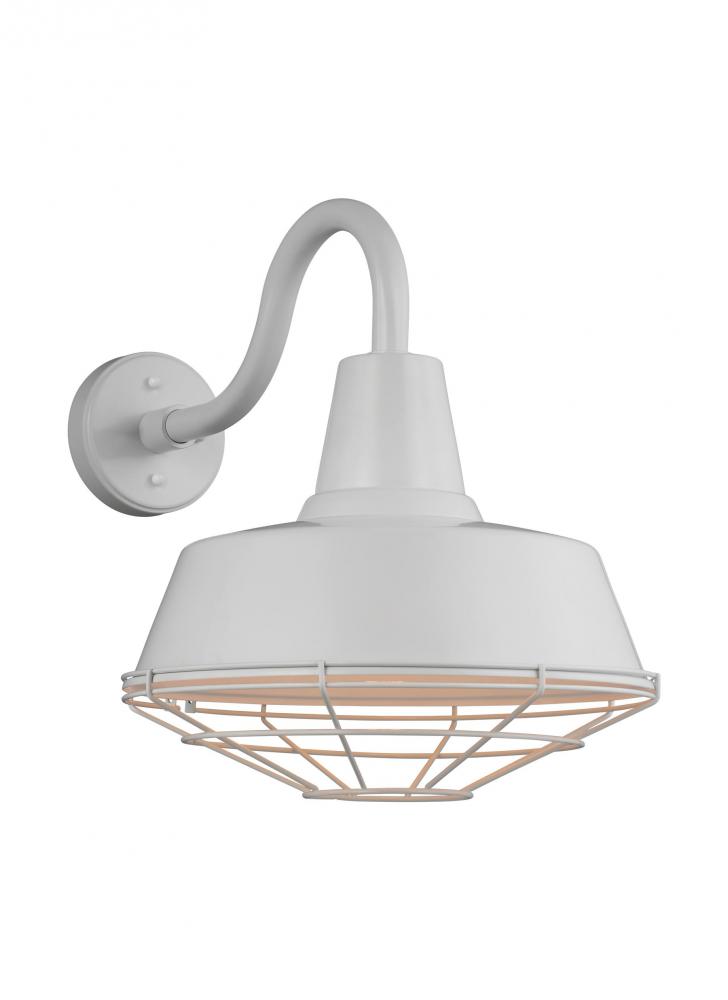 White outdoor barn light hotsell