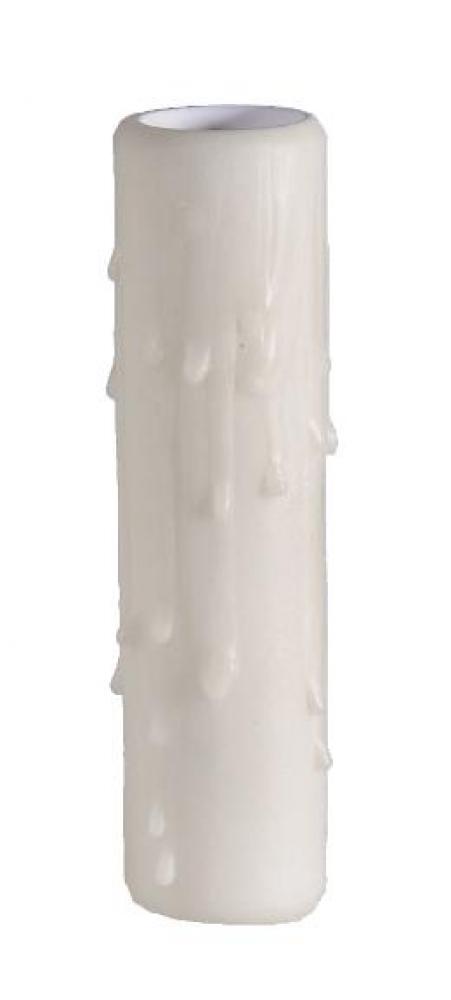 10" H Ivory PolyBeesWax Candelabra Size Cover