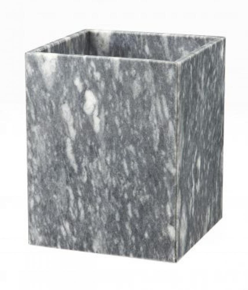 City Lights Items - Myrtus Collection Cloud Gray Marble Waste Bin