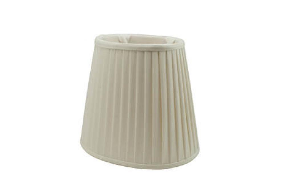 Hardback clip shade with pleats