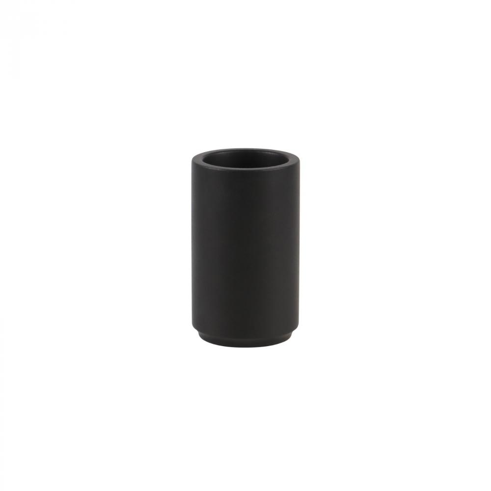 Jet Black Marble Honed Finish Tumbler
