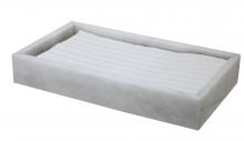 City Lights Detroit Items BA02-71PW - City Lights Items - Myrtus Collection Pearl White Marble Guest Towel Tray
