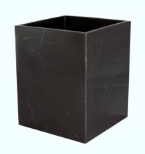 City Lights Detroit Items BA02-6JB - Mytus Collection Jet Black Marble Waste Bin