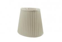 City Lights Detroit Items 700 4x6x6.5 HB40 Egg Regular Clip - Hardback clip shade with pleats