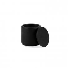 City Lights Detroit Items BA03-31JBH - Jet Black Marble Honed Finish Cylindrical Canister
